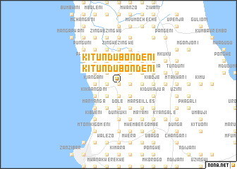 map of Kitundu Bondeni