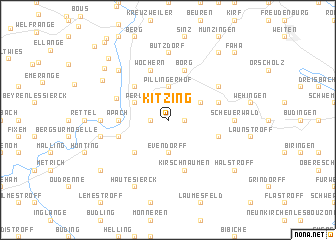 map of Kitzing