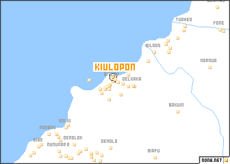 map of Kiulopon