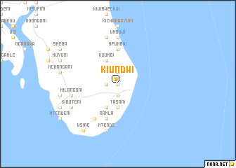 map of Kiundwi