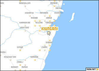 map of Kiungani