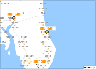 map of Kiungani