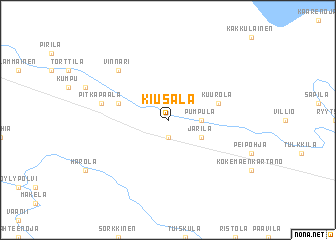 map of Kiusala