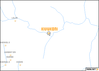 map of Kivukoni