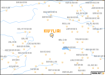 map of Kivyliai