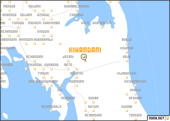 map of Kiwandani