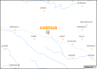 map of Kiwangwa