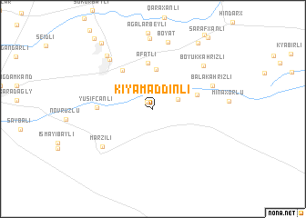 map of Kiyǝmǝddinli