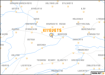 map of Kiyëvets