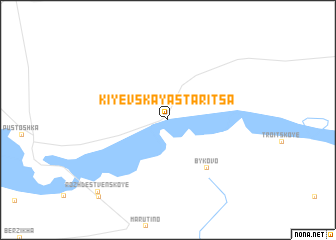 map of Kiyevskaya Staritsa