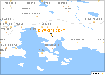 map of Kiyskinlakhti