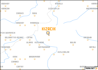 map of Kızacık