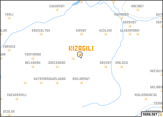 map of Kızağılı