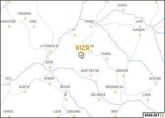 map of Kiza