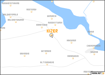 map of Kizer\