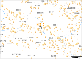 map of Kizići