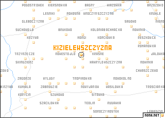 map of Kizielewszczyzna