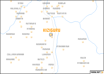 map of Kiziguru