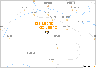 map of Kızılağaç