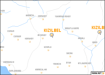 map of Kızılbel