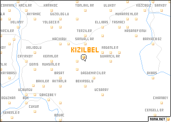 map of Kızılbel