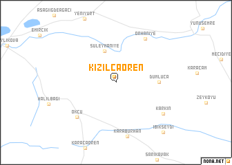 map of Kızılcaören