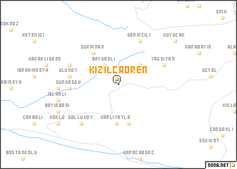 map of Kızılcaören