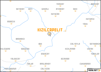 map of Kızılcapelit