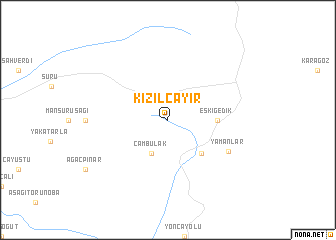 map of Kızılçayır