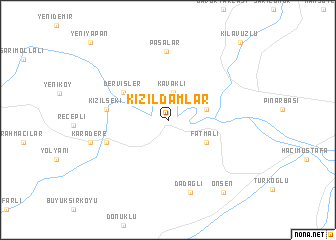 map of Kızıldamlar