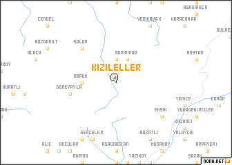 map of Kızıleller