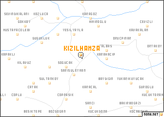 map of Kızılhamza