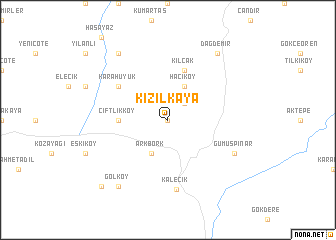 map of Kızılkaya