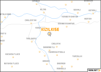 map of Kızılkise