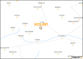 map of Kızılköy