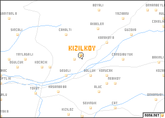 map of Kızılköy