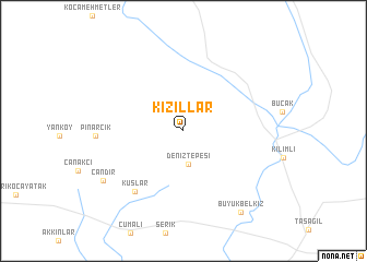 map of Kızıllar