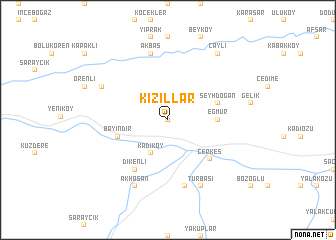 map of Kızıllar