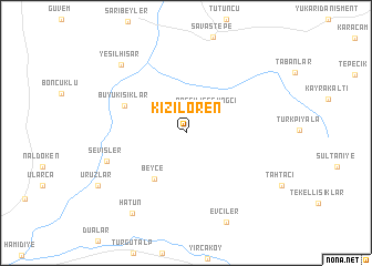 map of Kızılören