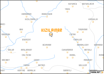 map of Kızılpınar