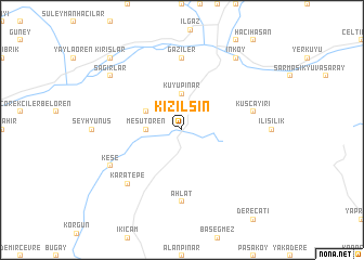 map of Kızılsin