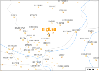 map of Kızılsu