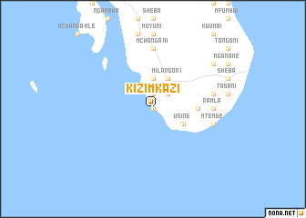 map of Kizimkazi