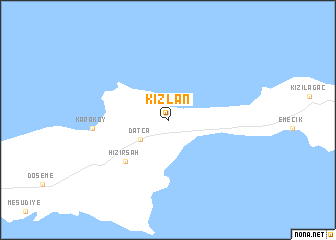 map of Kızlan