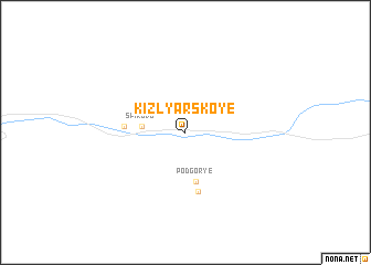 map of Kizlyarskoye