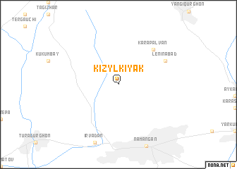 map of Kizyl-Kiyak