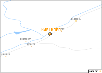 map of Kjelmoen