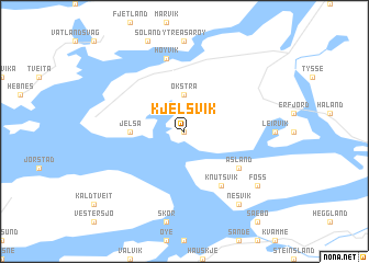 map of Kjelsvik