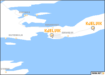 map of Kjelvik