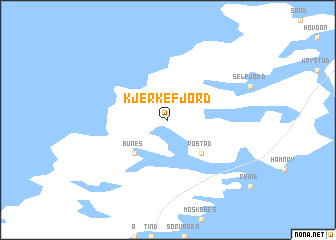 map of Kjerkefjord